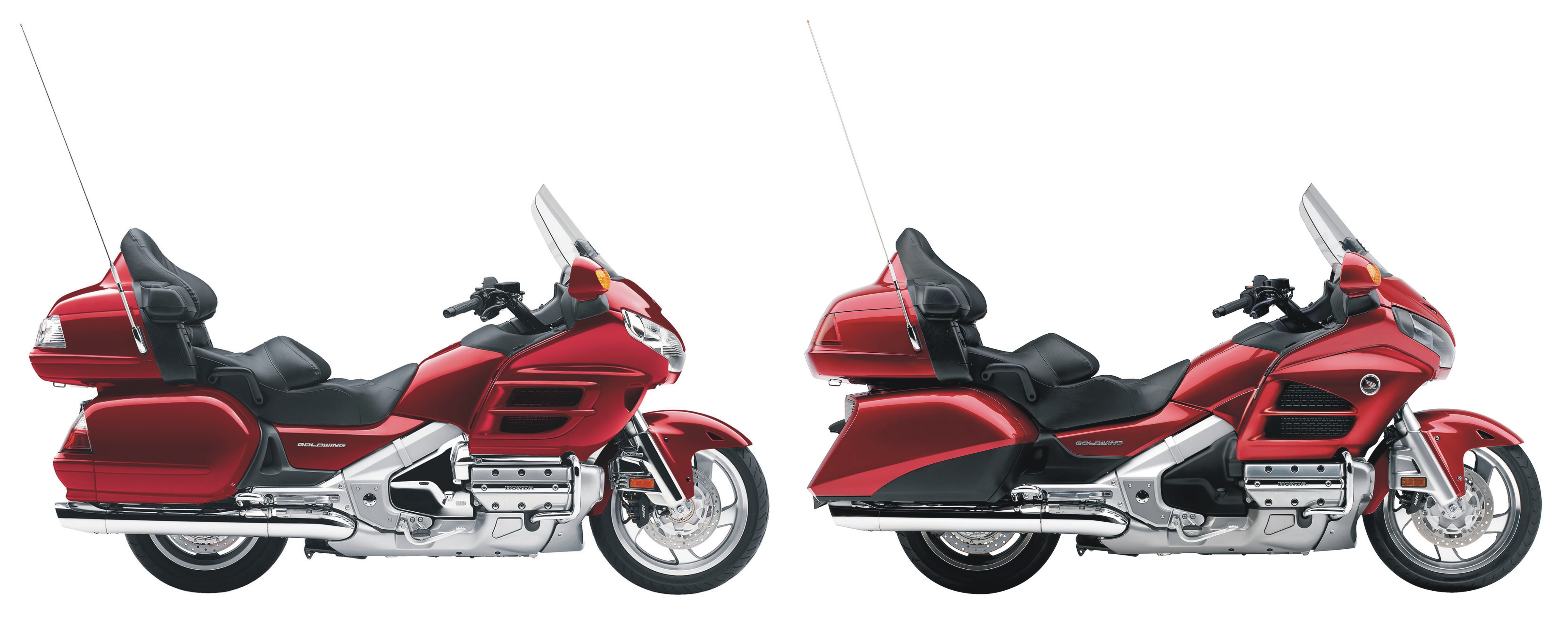 srovnání Honda GoldWing 2010 a 2014