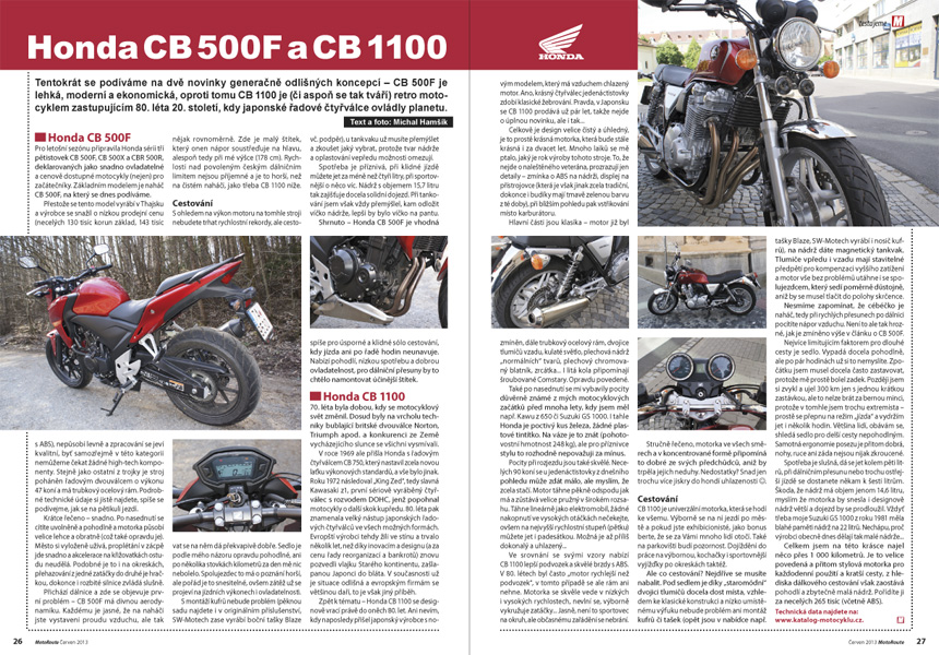 Test Honda CB 500F, Test Honda CB 1100