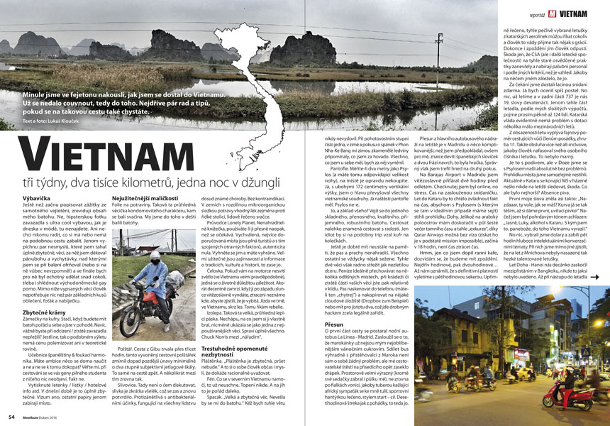 Vietnam na motorce