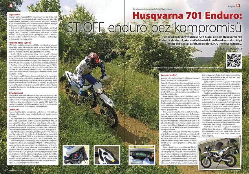 Test Husqvarna 701 Enduro