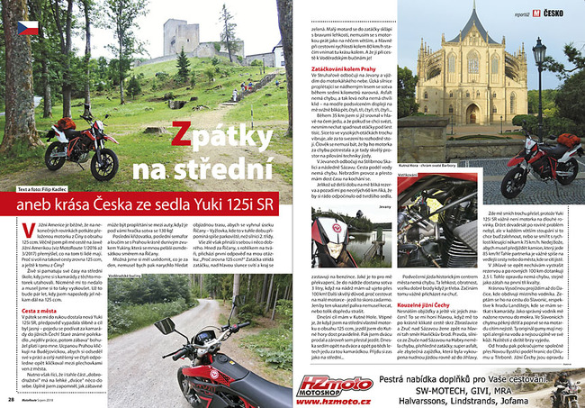 Česko na Yuki 125i SR