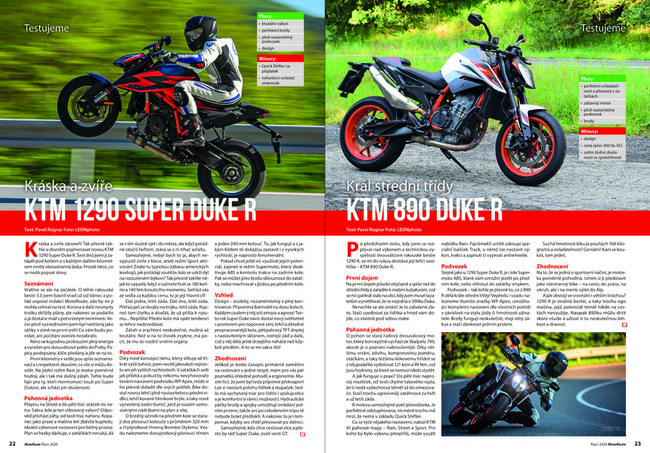 Test: KTM 1290 Super Duke R / KTM 890 Duke R