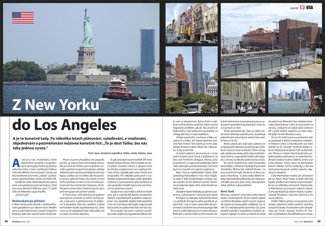 Z New Yorku do Los Angeles