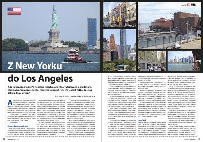 Z New Yorku do Los Angeles