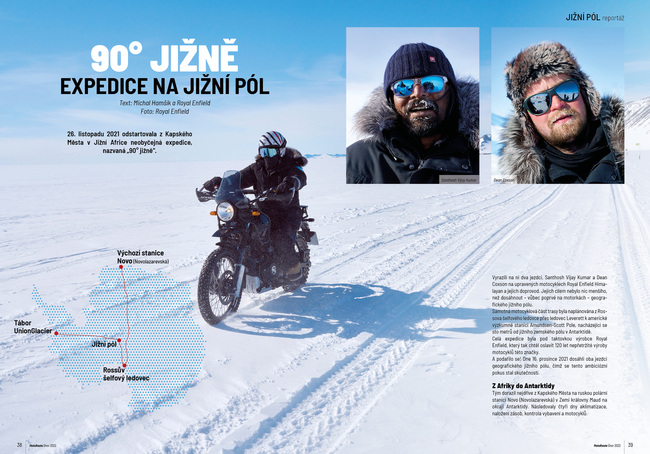 90° jižně - moto expedice na jižní pól
