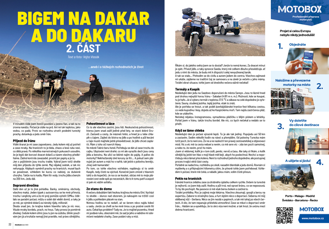 Bigem na Dakar a do Dakaru 2
