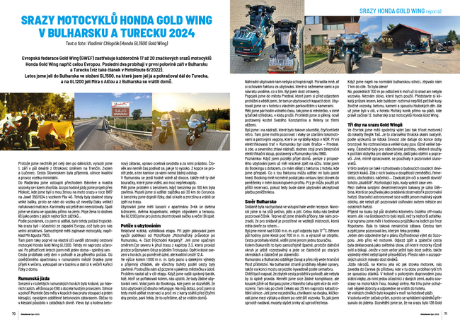 Srazy motocyklů Honda Gold Wing v Bulharsku a Turecku 2024