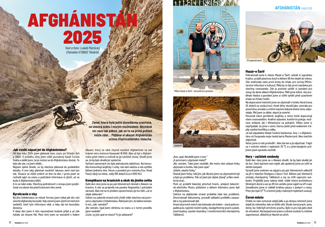 Afghánistán na motorce