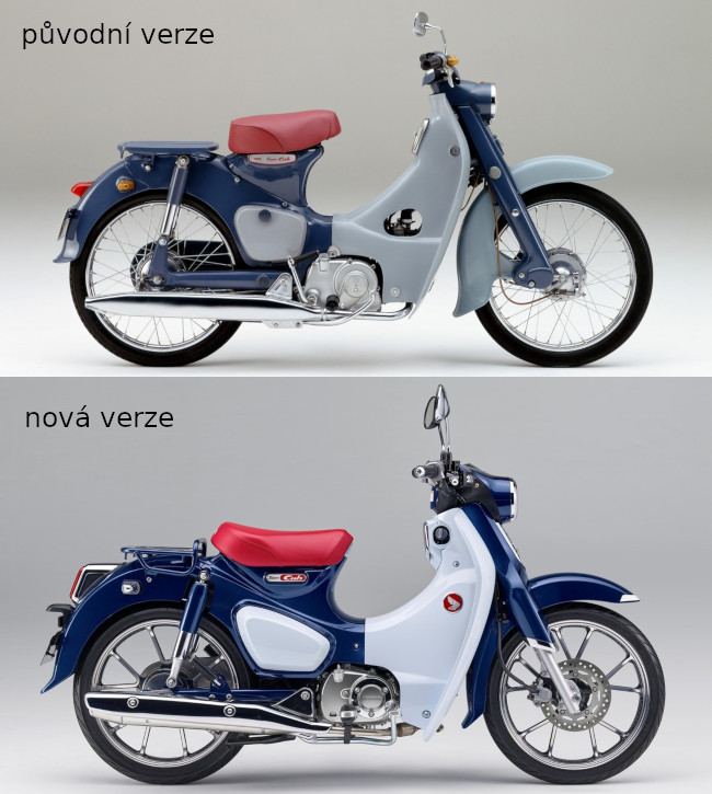 Honda Super Cub old and new