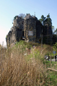 Skalní hrad Sloup, protentokráte z odstupu