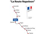 La Route Napoleon - přehledná mapka