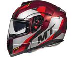 Vyklápěcí přilba na motorku MT Atom SV TRANSCEND E2 červená
