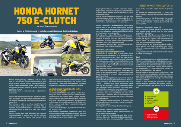 Test Honda Hornet 750 E-Clutch