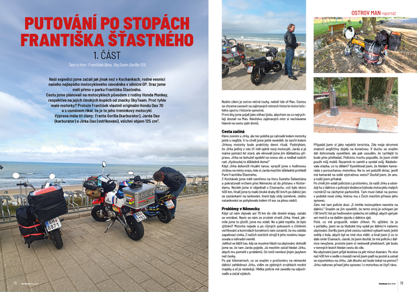 Putování po stopách Františka Šťastného - ostrov Man