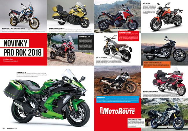 Motocyklové novinky pro rok 2018