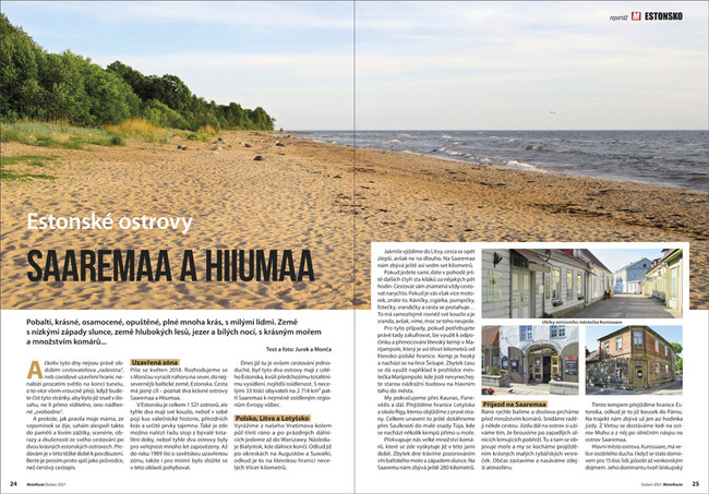 Estonské ostrovy Saaremaa a Hiiumaa