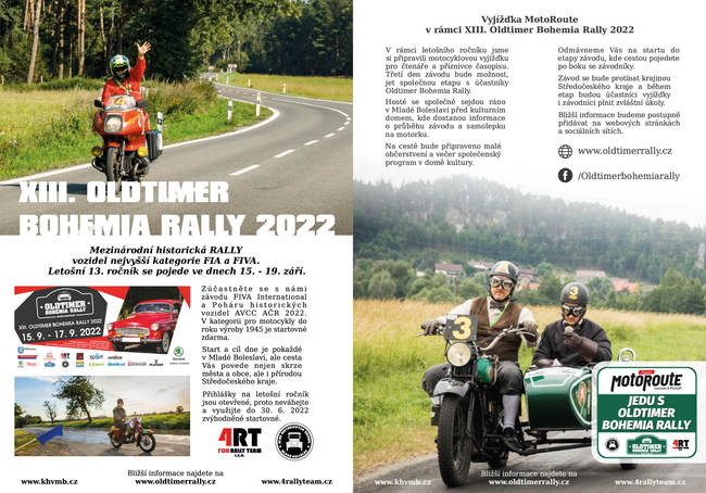 XIII. Oldtimer Bohemia Rally 2022