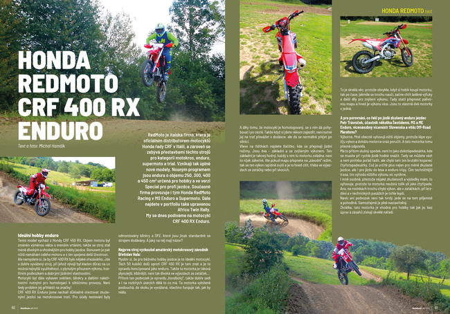 Test: Honda Redmoto CRF 400 RX Enduro