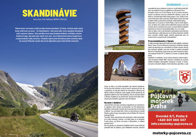 Skandinávie na motorce