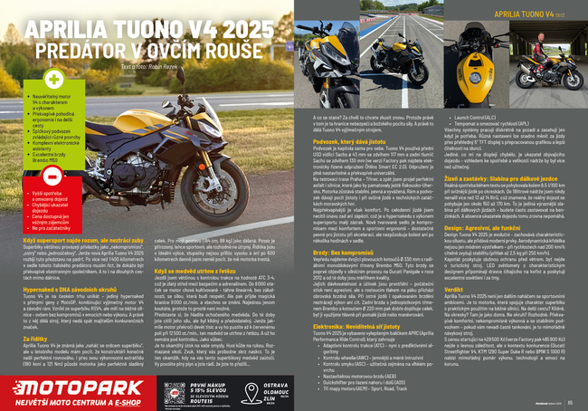 Test: Aprilia Tuono V4 2025