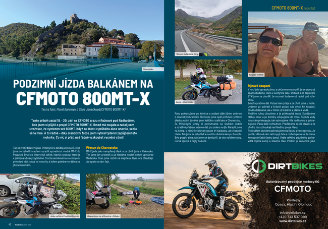 Balkánem na CFMOTO 800MT-X